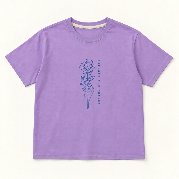 تیشرت زنانه گل رز Cotton T-shirt