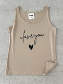 تاپ زنانه نخ پنبه طرحI love u